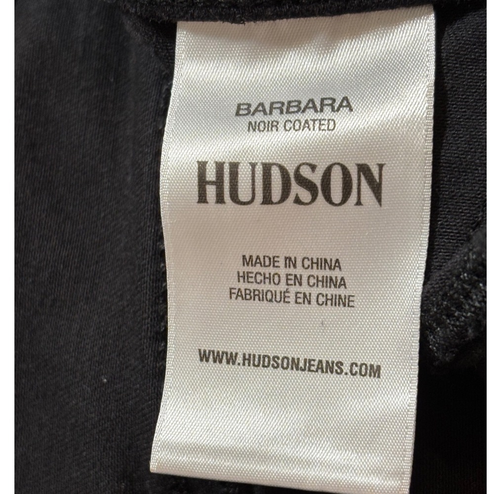 Hudson Nico Mid Rise Bootcut Coated Black Barbara Jeans Women's Size 34 - Picture 9 of 16